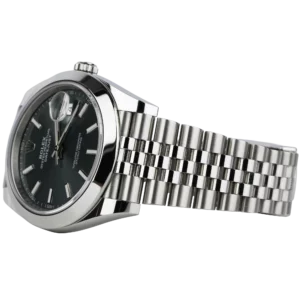 Rolex Datejust 41 Green Smooth Jubilee (3)
