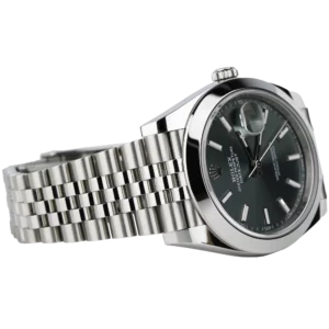 Rolex Datejust 41 Green Smooth Jubilee (4)