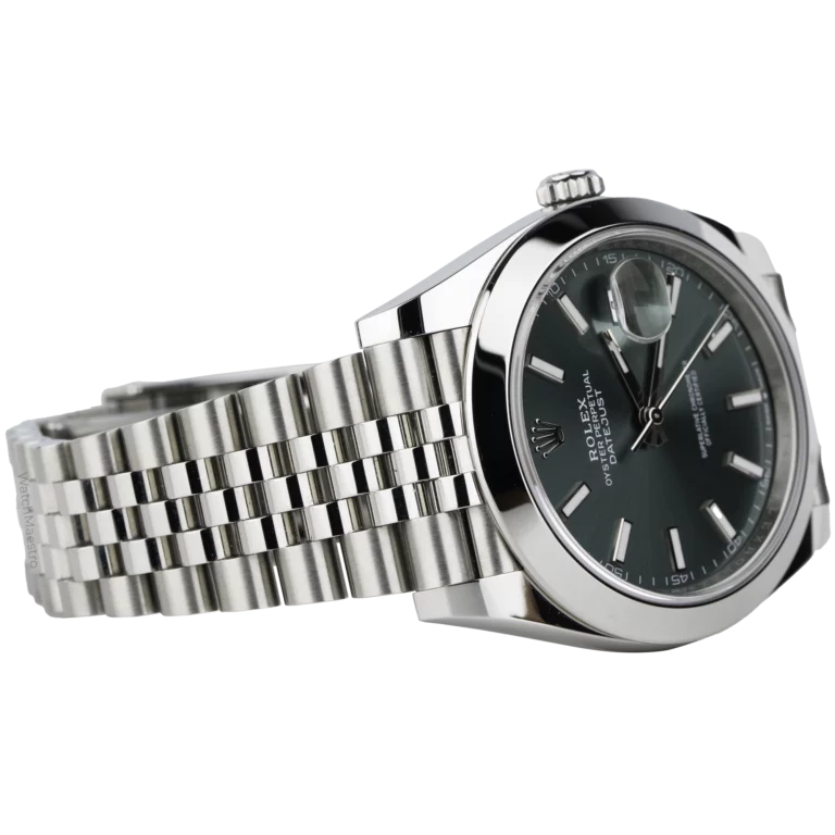 Rolex Datejust 41 Green Smooth Jubilee (4)