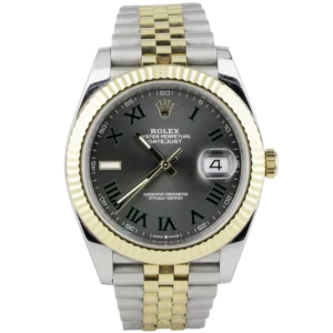 Rolex Datejust 41 Wimbledon Two Tone Fluted Jubilee (1)