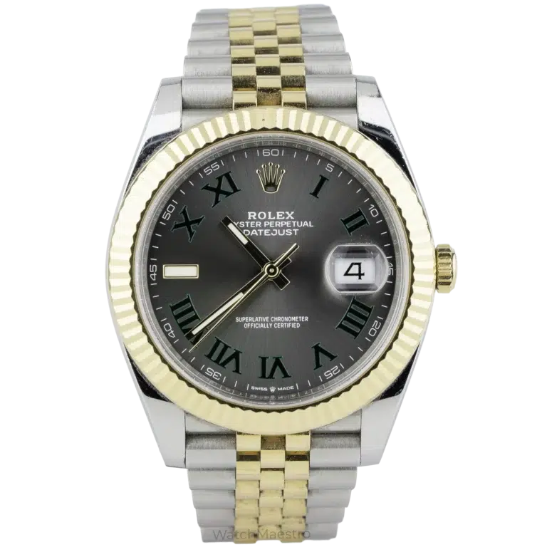 Rolex Datejust 41 Wimbledon Two Tone Fluted Jubilee (1)