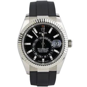 Rolex Sky Dweller White Gold Black Dial Oysterflex (1)