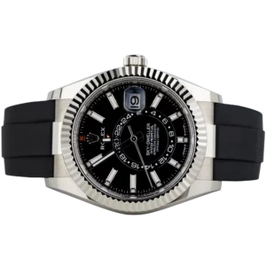 Rolex Sky Dweller White Gold Black Dial Oysterflex (2)