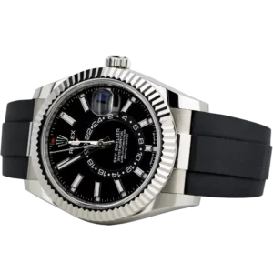Rolex Sky Dweller White Gold Black Dial Oysterflex (3)