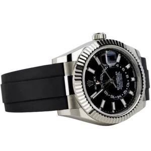 Rolex Sky Dweller White Gold Black Dial Oysterflex (4)