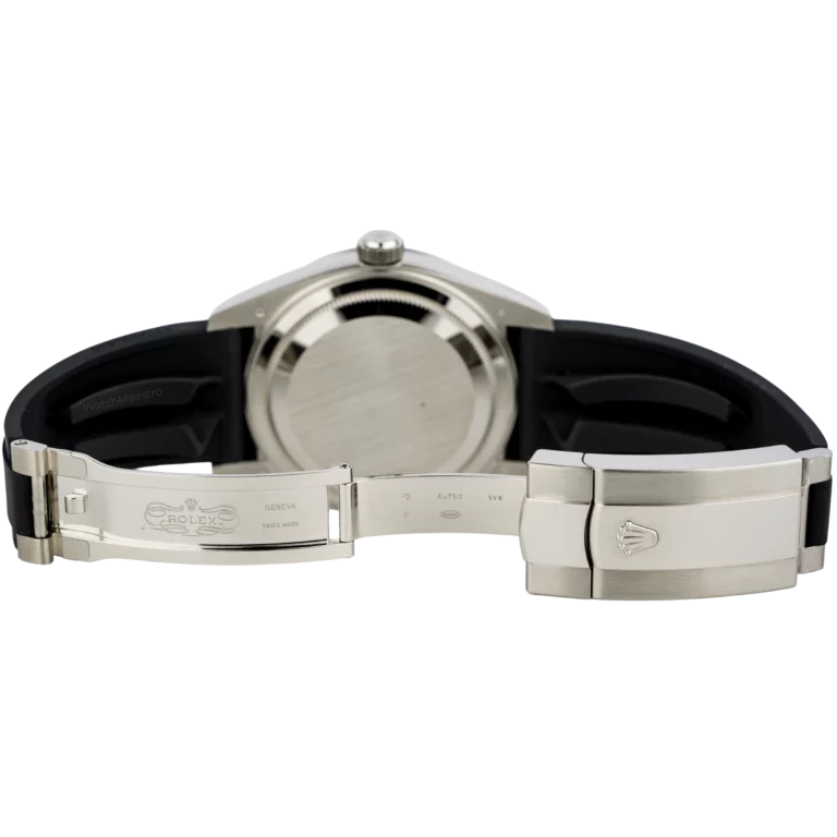 Rolex Sky Dweller White Gold Black Dial Oysterflex (7)