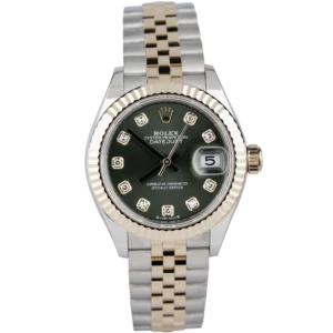 Rolex Datejust 28mm Green Diamond Two Tone (1)