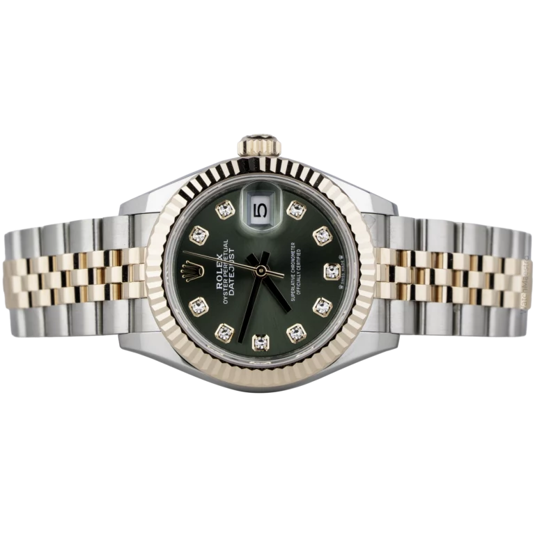 Rolex Datejust 28mm Green Diamond Two Tone (2)