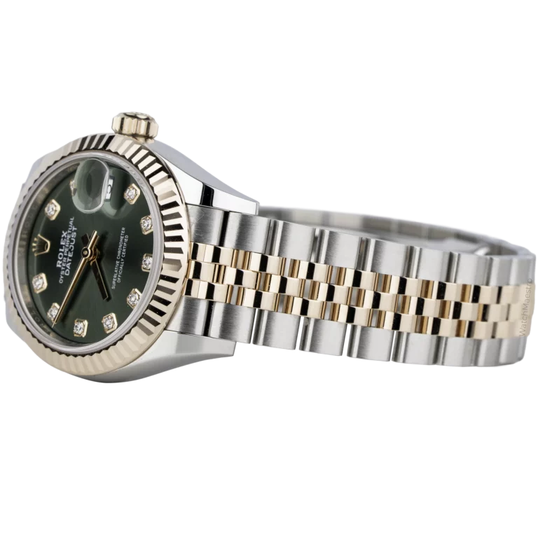 Rolex Datejust 28mm Green Diamond Two Tone (3)