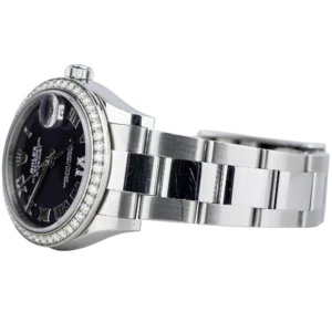 Rolex Datejust 31 Steel Oyster Diamond Bezel Purple Dial (3)