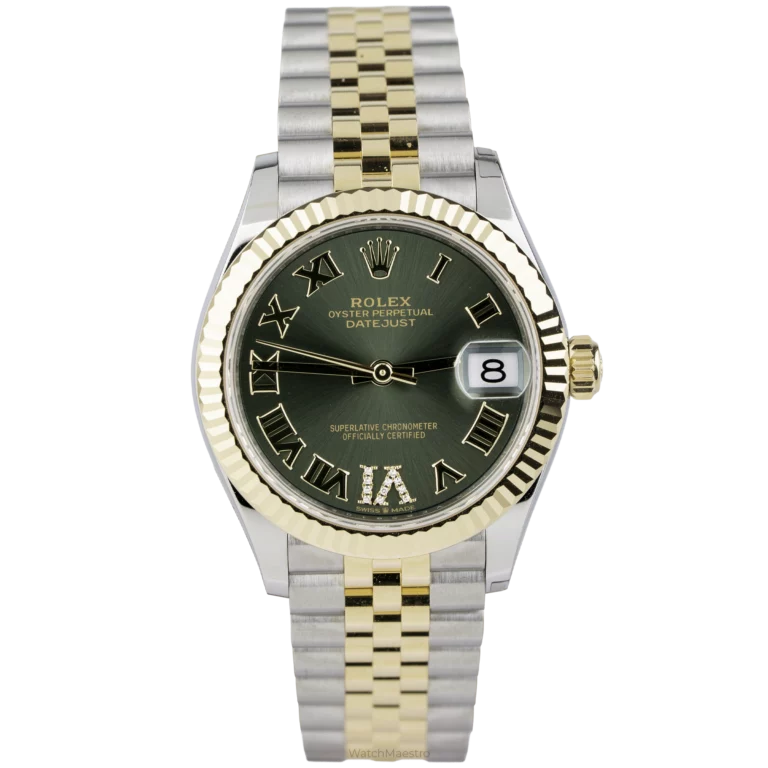 Rolex Datejust 31 Two Tone Green Roman (1)