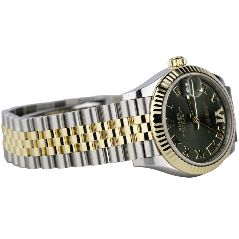 Rolex Datejust 31 Two Tone Green Roman (4)
