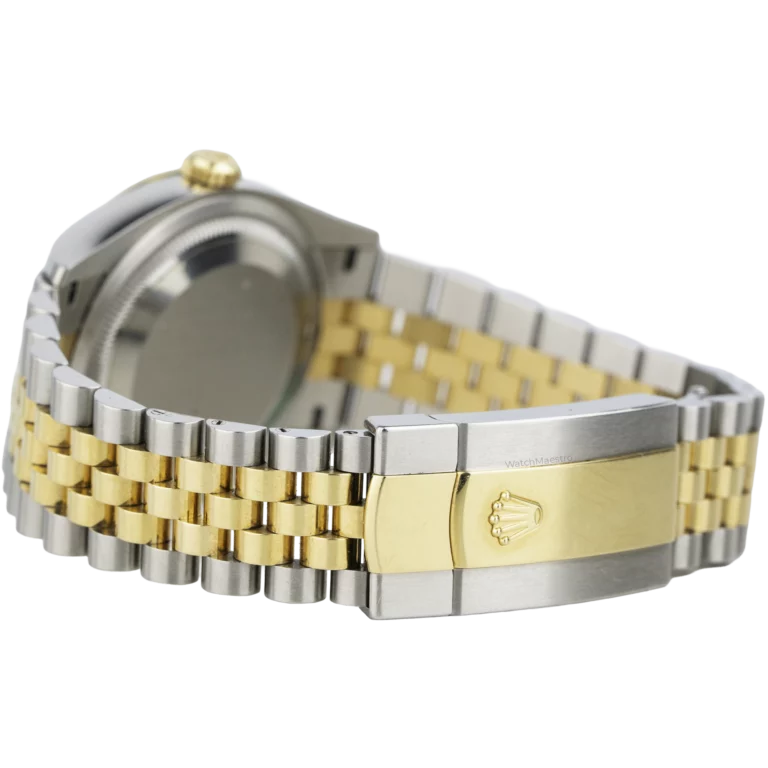 Rolex Datejust 36 Two Tone Motif Champagne Fluted Jubilee (8)