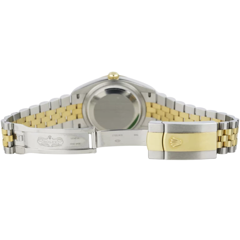 Rolex Datejust 36 Two Tone Motif Champagne Fluted Jubilee (9)