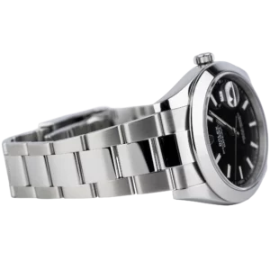 Rolex Datejust 41 Black Smooth Oyster 2018 Pre-owned 4