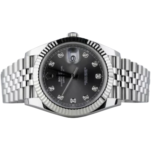 Rolex Datejust 41 Rhodium Diamonds Steel Fluted Jubilee (2)