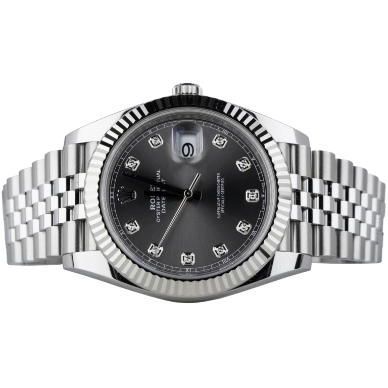 Rolex Datejust 41 Rhodium Diamonds Steel Fluted Jubilee (2)