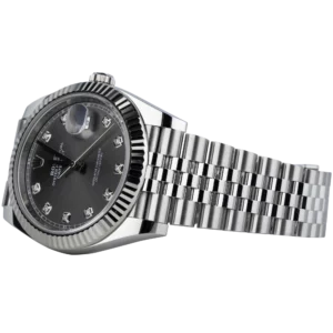 Rolex Datejust 41 Rhodium Diamonds Steel Fluted Jubilee (3)