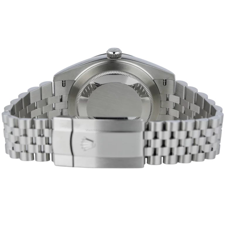 Rolex Datejust 41 Rhodium Diamonds Steel Fluted Jubilee (6)