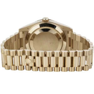 Rolex Day Date 40 Green Rose Gold Diamond Bezel (6)