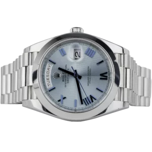 Rolex Day Date Platinum Ice Blue Roman Dial (2)