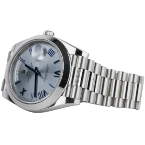 Rolex Day Date Platinum Ice Blue Roman Dial (3)
