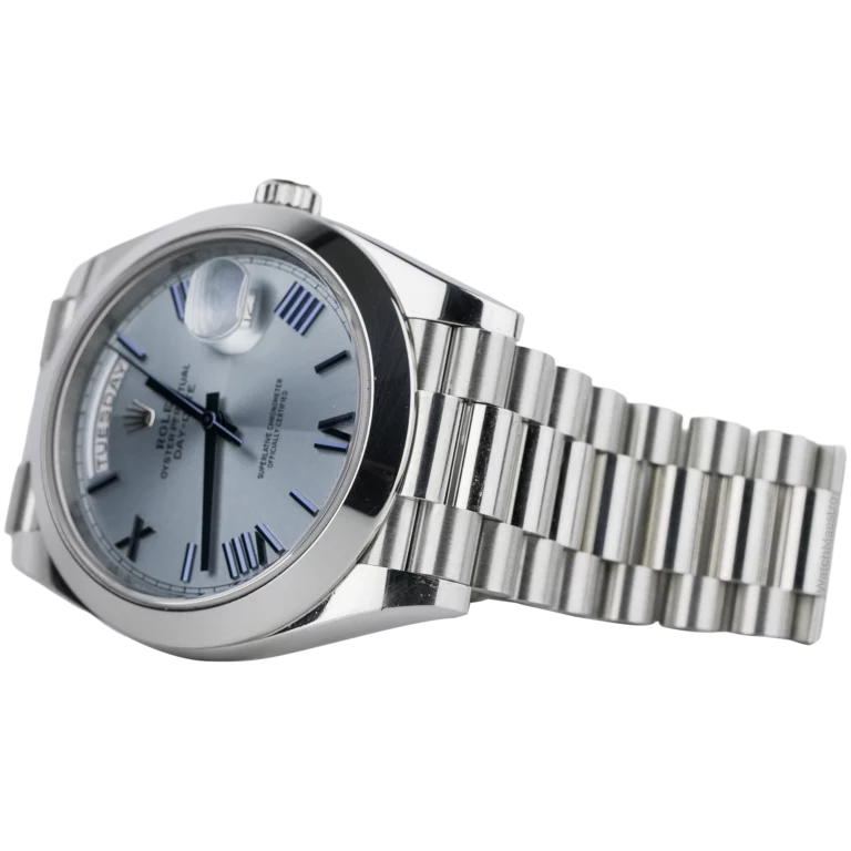 Rolex Day Date Platinum Ice Blue Roman Dial (3)