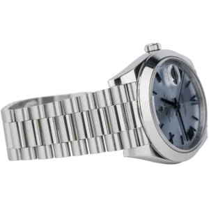 Rolex Day Date Platinum Ice Blue Roman Dial (4)