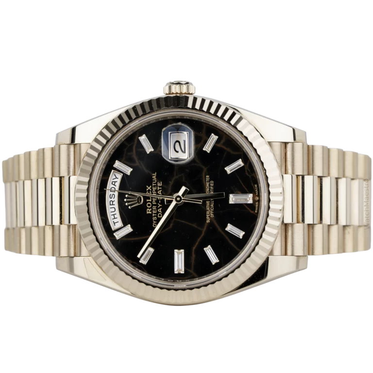 Rolex Day Date Rose Gold 40mm Eisenkiesel Dial (2)