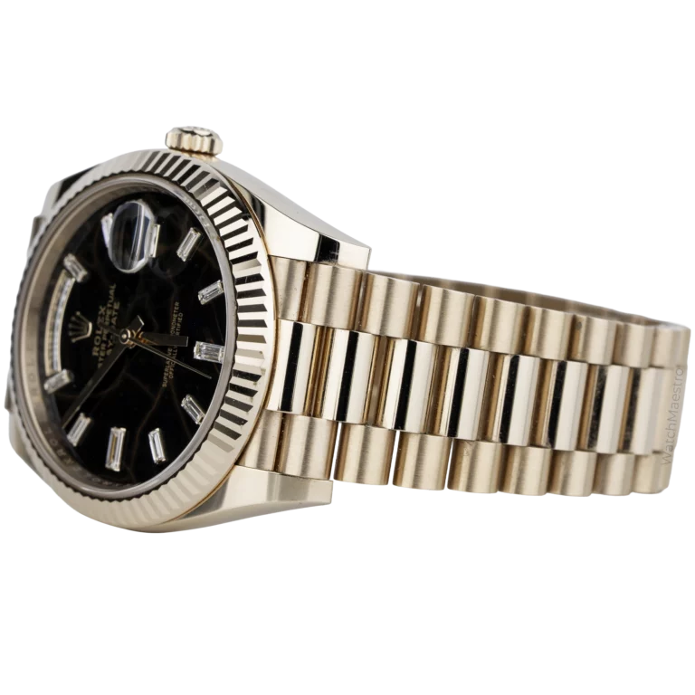 Rolex Day Date Rose Gold 40mm Eisenkiesel Dial (3)