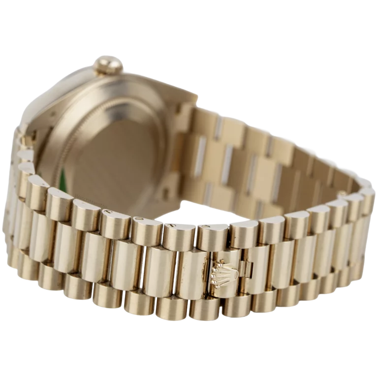 Rolex Day Date Rose Gold 40mm Eisenkiesel Dial (8)