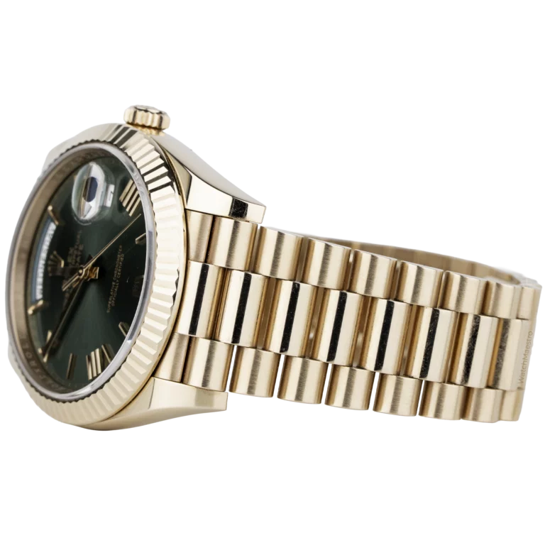 Rolex Day Date Rose Gold Olive Roman (3)