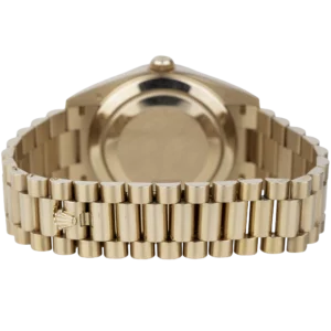 Rolex Day Date Rose Gold Olive Roman (5)