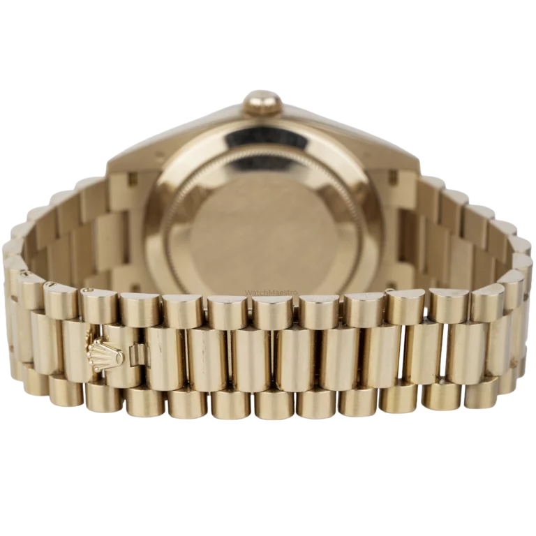 Rolex Day Date Rose Gold Olive Roman (5)