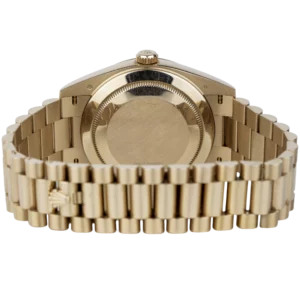 Rolex Day Date Rose Gold Olive Roman (6)