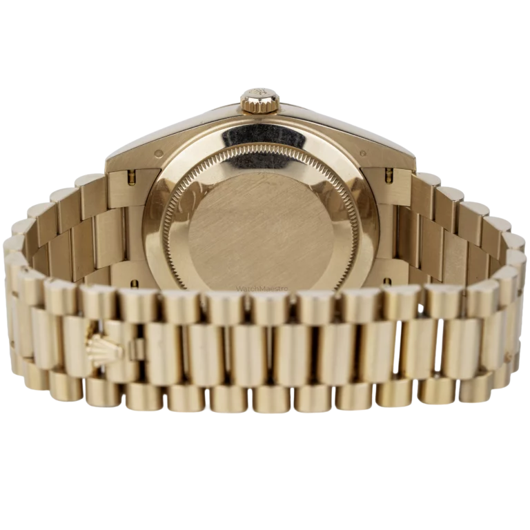 Rolex Day Date Rose Gold Olive Roman (6)