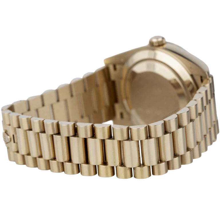 Rolex Day Date Rose Gold Olive Roman (7)