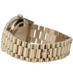 Rolex Day Date Rose Gold Olive Roman (8)