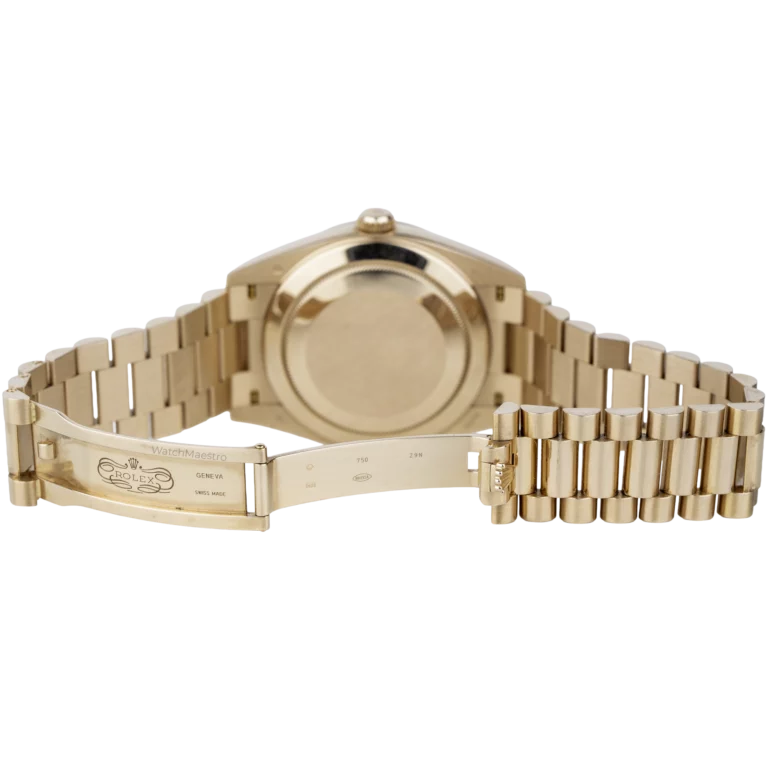 Rolex Day Date Rose Gold Olive Roman (9)
