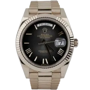 Rolex Day Date Rose Gold Slate Ombre Roman (1)