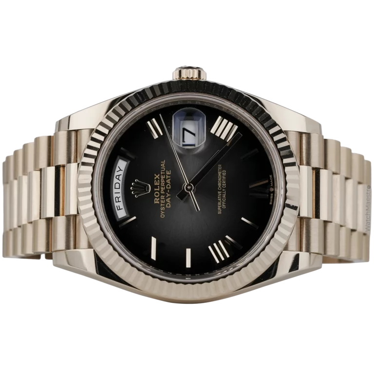 Rolex Day Date Rose Gold Slate Ombre Roman (2)