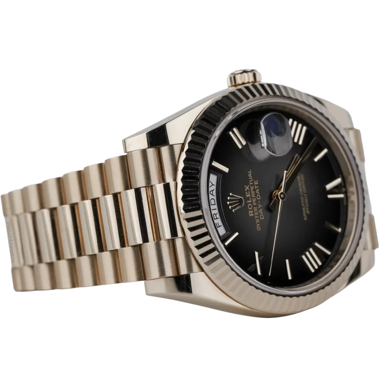 Rolex Day Date Rose Gold Slate Ombre Roman (4)