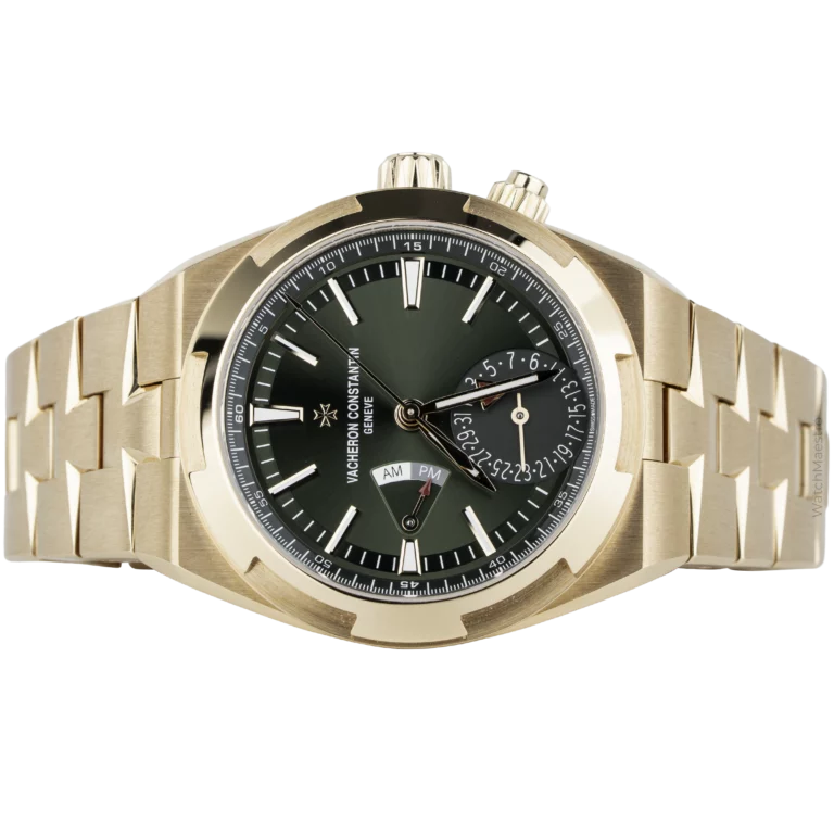 VC Overseas Dual Time Green Dial Rose Gold (2)