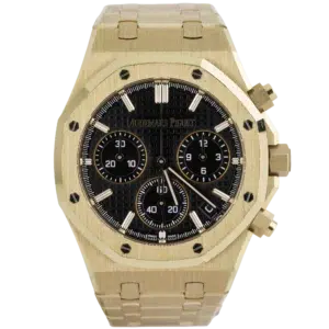 AP Royal Oak Rose Gold Chronograph Black (1)