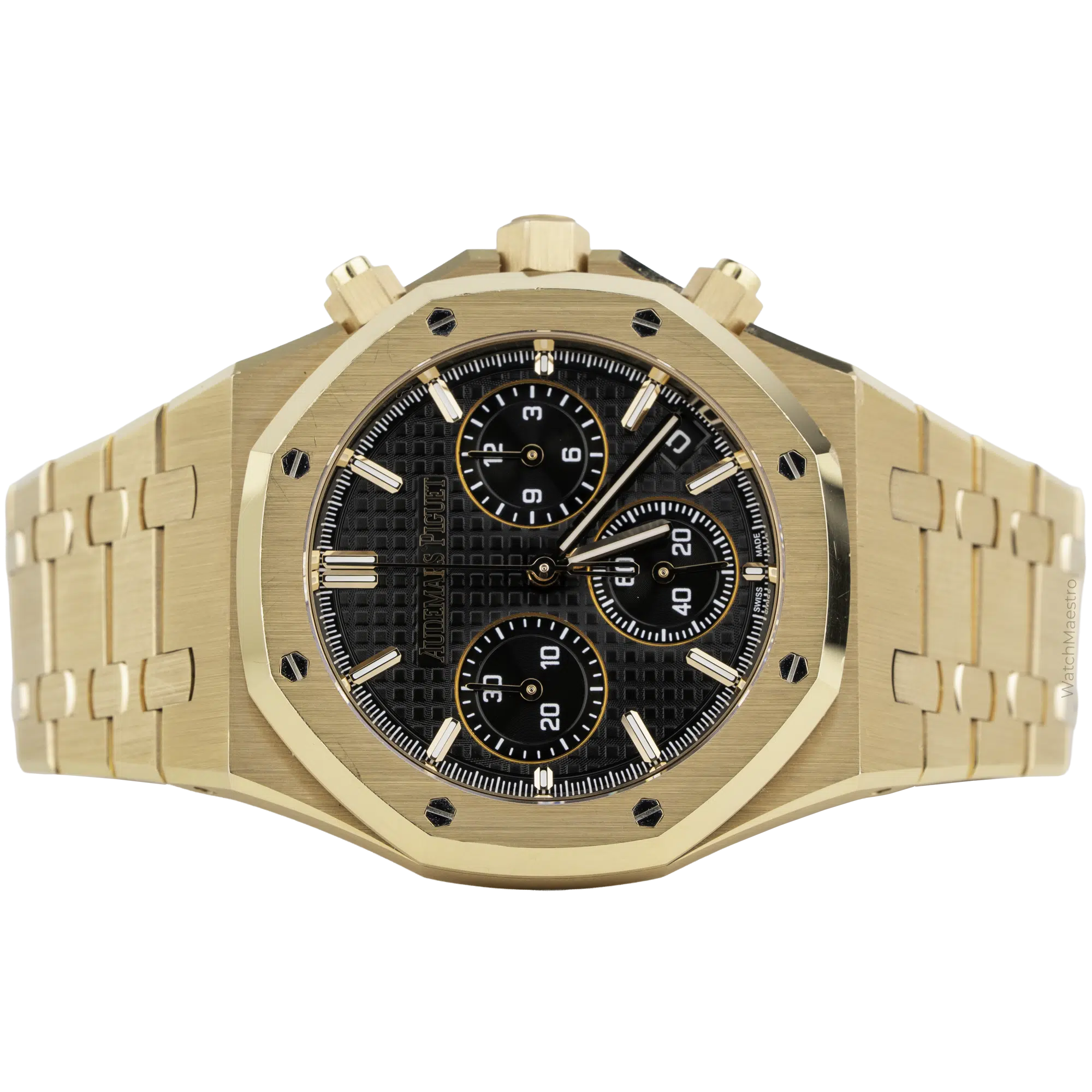 AP Royal Oak Rose Gold Chronograph Black (2)