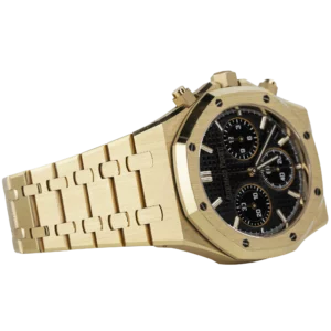 AP Royal Oak Rose Gold Chronograph Black (4)