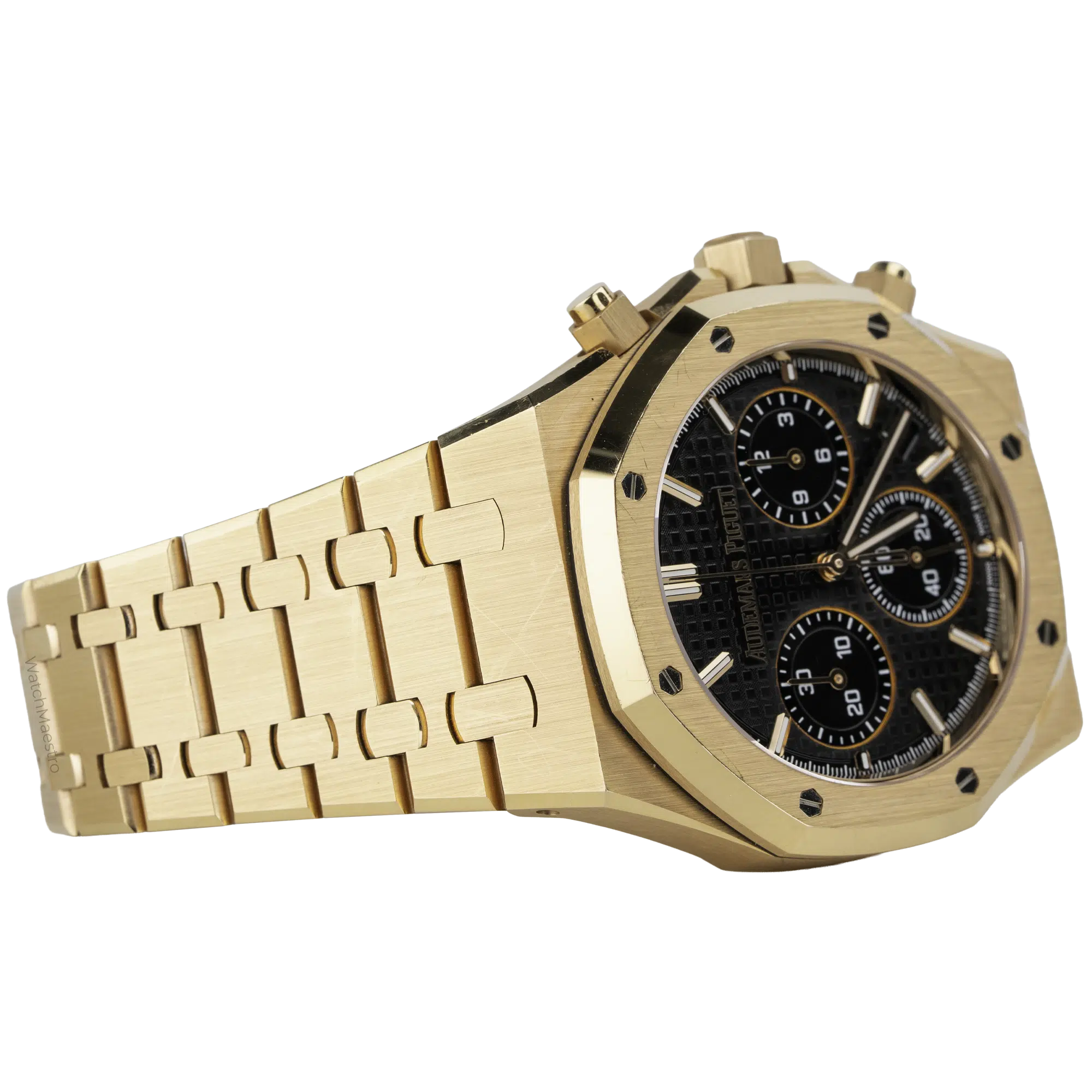 AP Royal Oak Rose Gold Chronograph Black (4)