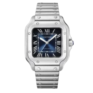 Cartier Santos Blue Roman Medium