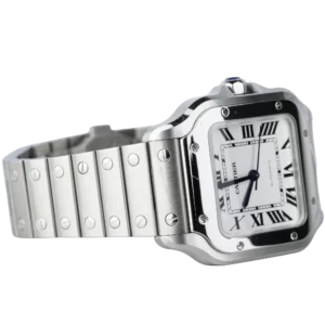 Cartier Santos Steel White Medium (4)