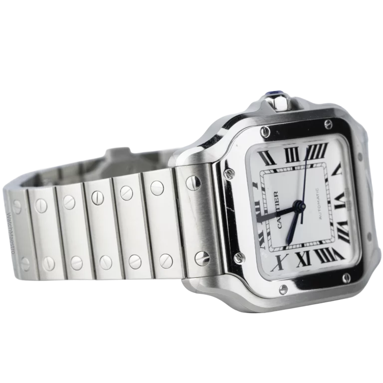 Cartier Santos Steel White Medium (4)
